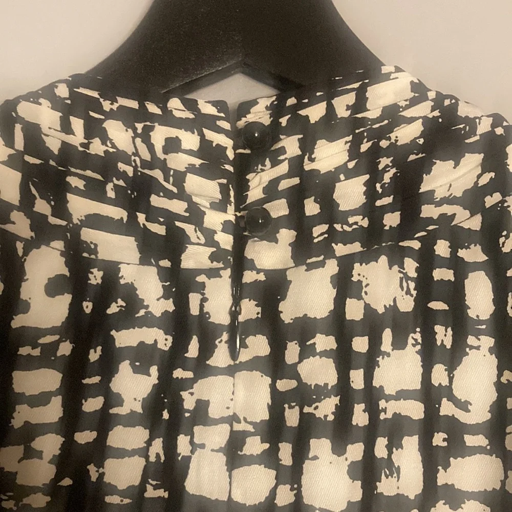 Kate Spade black and white silk dress - Picture 5 of 7